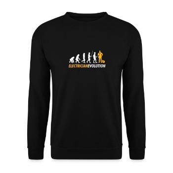 Elektriker Elektroniker Elektromeister - Unisex Pullover - Schwarz - Vorne - Alina (178cm) & Michal (187cm)