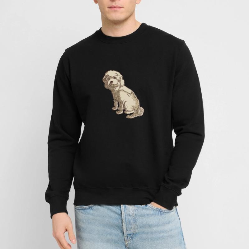 Cockapoo dog drawing of a cockapoo Unisex Sweatshirt