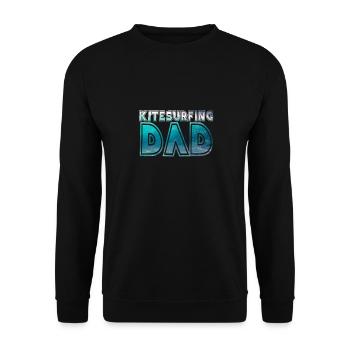 Kitesurfing dad - Unisex Sweatshirt - black - Front - Alina (178cm) & Michal (187cm)