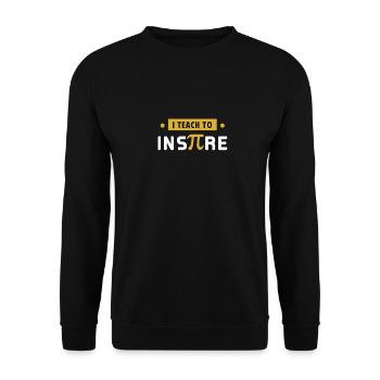 I teach to Inspire - Unisex Pullover - Schwarz - Vorne - Alina (178cm) & Michal (187cm)