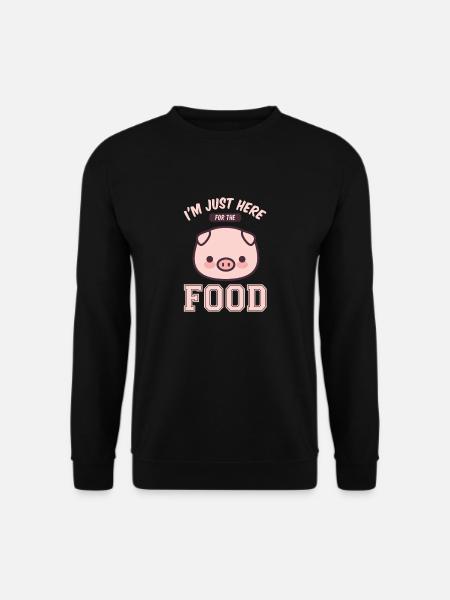 schweineessen - schwein design - Unisex Pullover - Schwarz