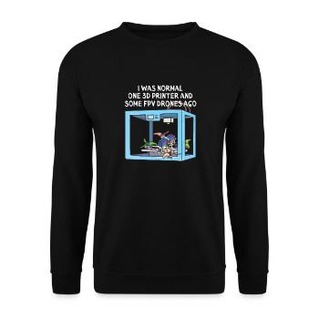 Funny FPV Drone Racing Lover Gift - Sweat-shirt Unisexe - noir - Devant - Alina (178cm) & Michal (187cm)
