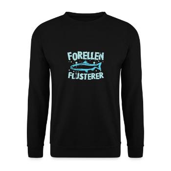 Pêche à la truite - Sweat-shirt Unisexe - noir - Devant - Alina (178cm) & Michal (187cm)