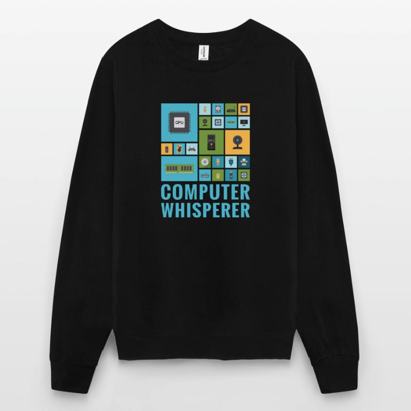 Computer Whisperer Funny IT Tech Support Help Desk Unisex Sweatshirt