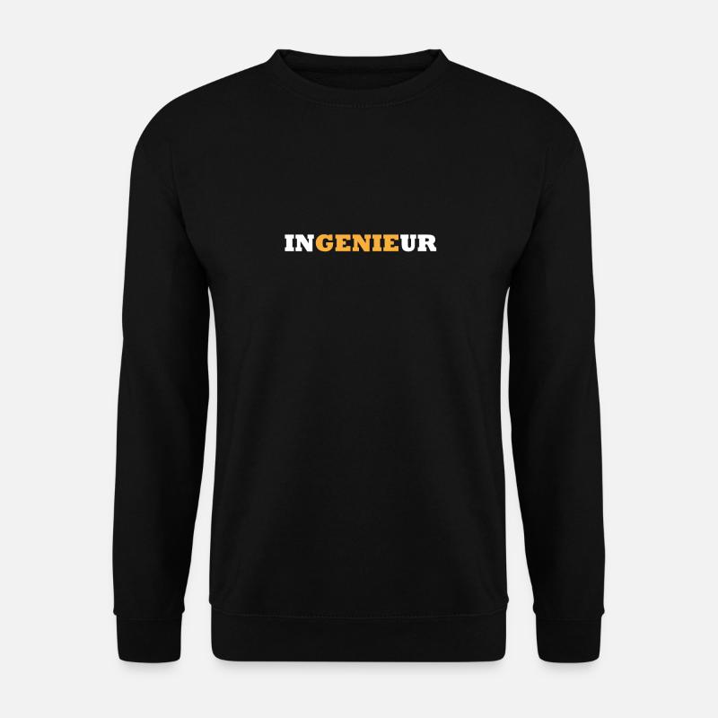 Ingenieur Genie Maschinenbau Student Techniker - Unisex Pullover - Schwarz