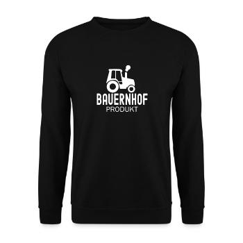 Bauernhof Produkt Bauer Landwirtschaft Traktor - Unisex Pullover - Schwarz - Vorne - Alina (178cm) & Michal (187cm)