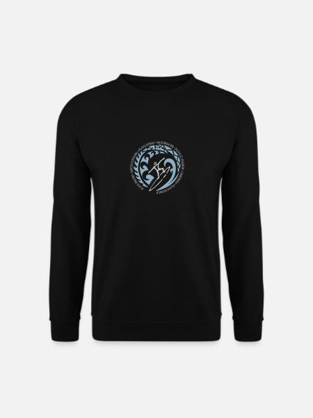 Vintage Surfing Fan Liebhaber Panama Beach Surfer - Unisex Pullover - Schwarz