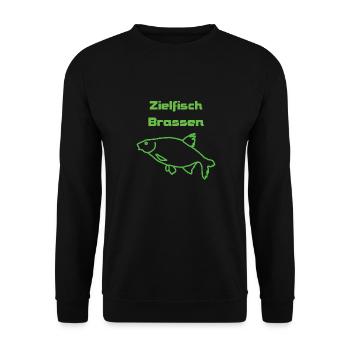 Target fish bream - Unisex Sweatshirt - black - Front - Alina (178cm) & Michal (187cm)