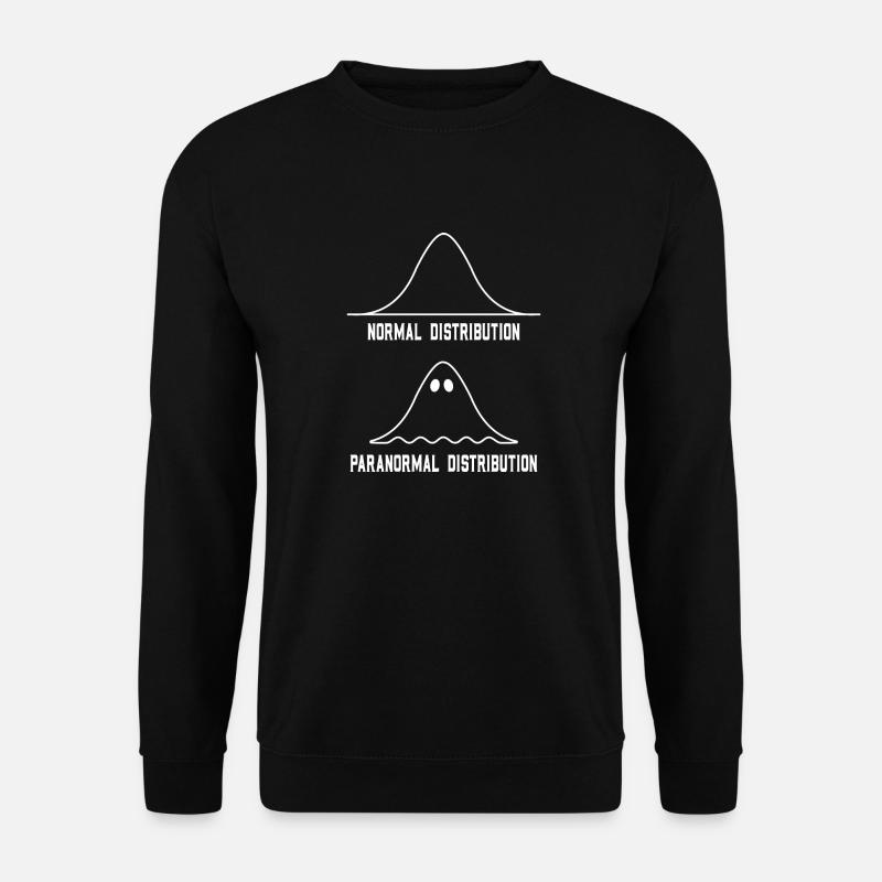 Statistiques mathématiques Distribution normale Paranormal - Sweat-shirt Unisexe - noir