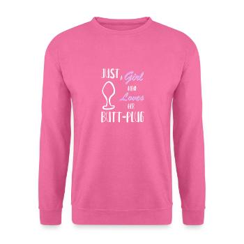 Anal Plug Buttplug Fetisch Dildo Geschenkidee - Unisex Pullover - Pink - Vorne
