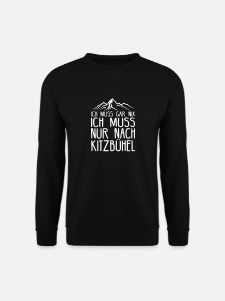 Kitzbühel Österreich Skifahren Geschenkidee - Unisex Pullover - Schwarz