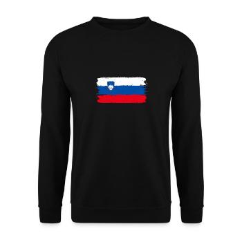 Slowenien - Unisex Pullover - Schwarz - Vorne - Alina (178cm) & Michal (187cm)