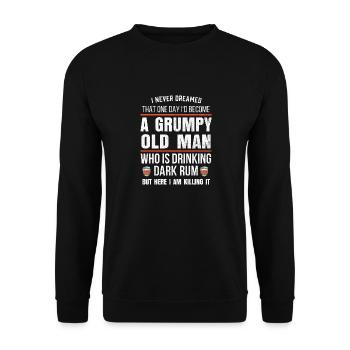 Cadeau d'amant de rhum à la retraite pour homme I boire du rhum drôle - Sweat-shirt Unisexe - noir - Devant - Alina (178cm) & Michal (187cm)