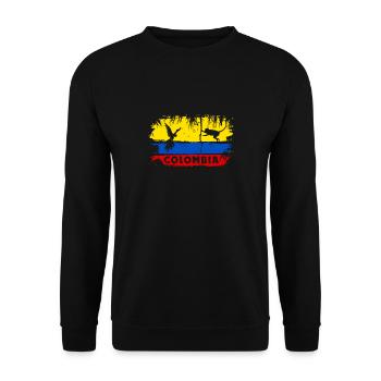 Colombia - Unisex Sweatshirt - black - Front - Alina (178cm) & Michal (187cm)