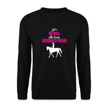 Reiterin - Unisex Pullover - Schwarz - Vorne - Alina (178cm) & Michal (187cm)