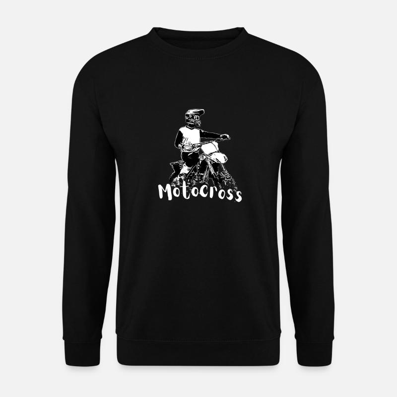 Motocross Design Enduro / Geschenkidee - Unisex Pullover - Schwarz