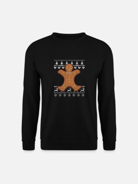 Ugly Christmas Lebkuchen - Unisex Pullover - Schwarz