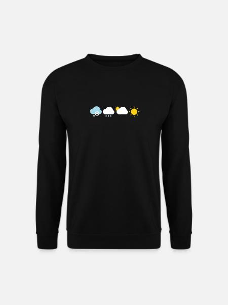 Weather Forecast Weather Report Tourisrt Gift - Unisex Sweatshirt - black