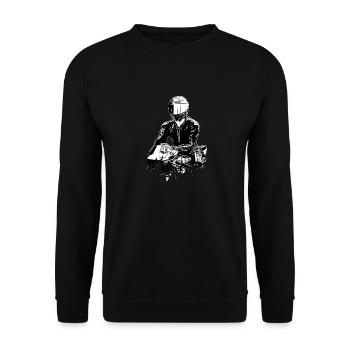 Motorcycle Lifestyle / Motorrad / Motorräder biker - Unisex Pullover - Schwarz - Vorne - Alina (178cm) & Michal (187cm)