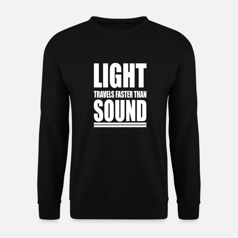 Licht Reist Ton Blitz - Unisex Pullover - Schwarz