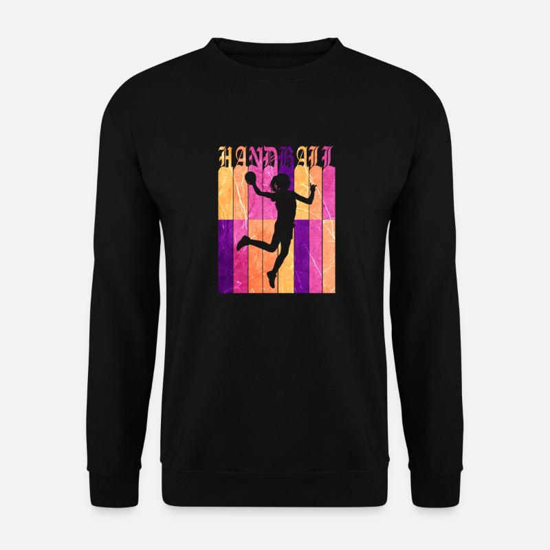 Ich kann nicht Ich habe Handball - Evolution Handballer - Unisex Pullover - Schwarz