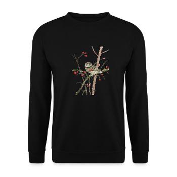 Joliment peint à la main en pierre sur la branche - Sweat-shirt Unisexe - noir - Devant - Alina (178cm) & Michal (187cm)