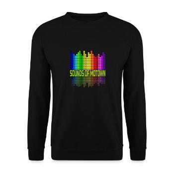 sounds, sounds of Motown, music, Detroit, great - Unisex Pullover - Schwarz - Vorne - Alina (178cm) & Michal (187cm)