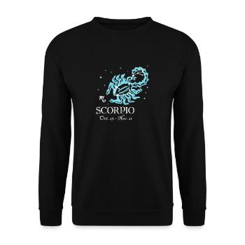 Skorpion die Skorpion-Konstellation - Unisex Pullover - Schwarz - Vorne - Alina (178cm) & Michal (187cm)