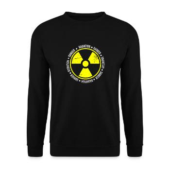 Funny Radioactive Atomic Power Design for Radiologist - Unisex Sweatshirt - black - Front - Alina (178cm) & Michal (187cm)