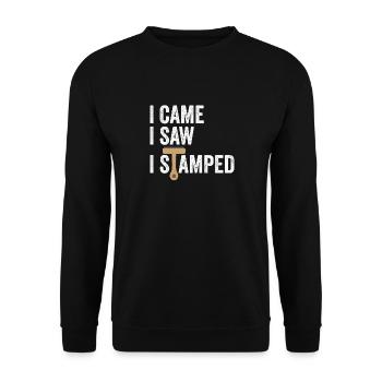 Notaire et notaire - Sweat-shirt Unisexe - noir - Devant - Alina (178cm) & Michal (187cm)