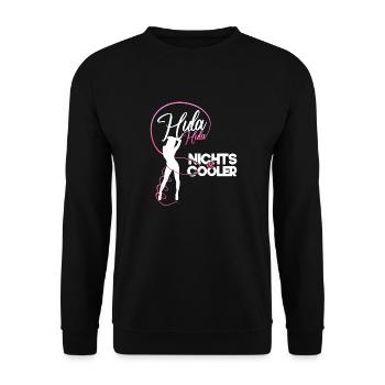 Hula Nothing Is Cool Sports Diet Hoop Gift - Unisex Sweatshirt - black - Front - Alina (178cm) & Michal (187cm)