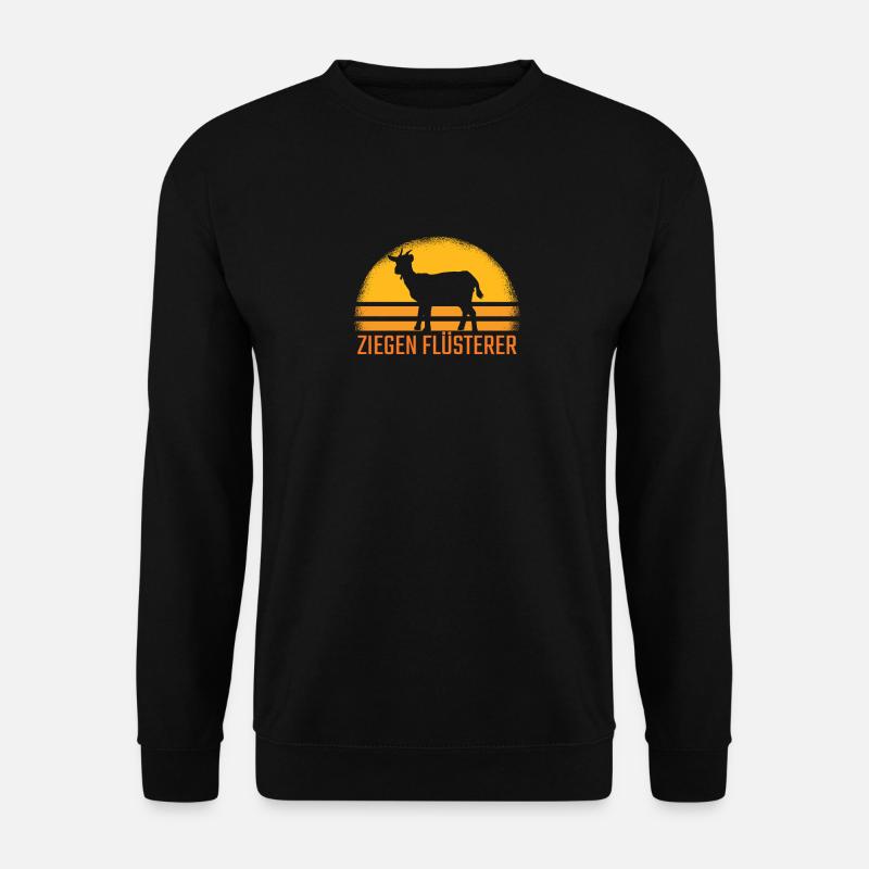 Goats Whisper goat Retro - Unisex Sweatshirt - black