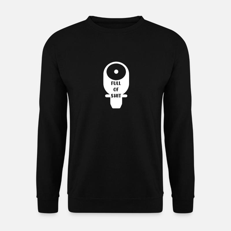 Full Of Sh*t | Ostomie - Unisex Pullover - Schwarz