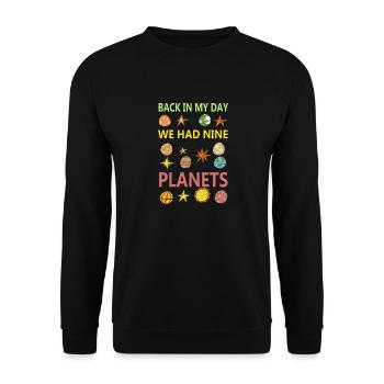 planets - Sweat-shirt Unisexe - noir - Devant - Alina (178cm) & Michal (187cm)