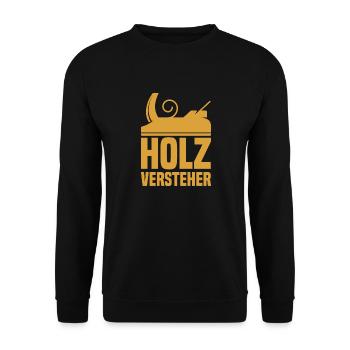 Menuisiers de menuisiers en bois - Sweat-shirt Unisexe - noir - Devant - Alina (178cm) & Michal (187cm)