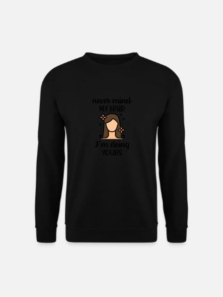 Coiffeuse coiffure profession - Sweat-shirt Unisexe - noir