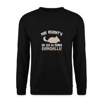 Chinchilla - Unisex Pullover - Schwarz - Vorne - Alina (178cm) & Michal (187cm)