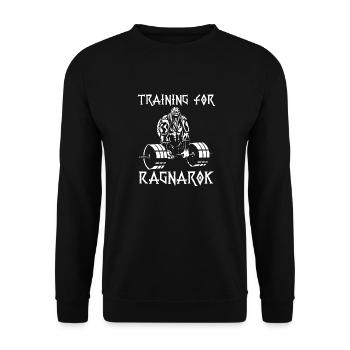 Vikings guerriers entraînements tenue Gym Tshirt - Sweat-shirt Unisexe - noir - Devant - Alina (178cm) & Michal (187cm)