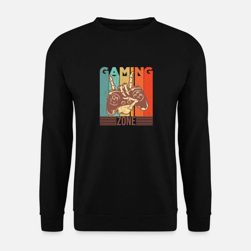 Lustiger Spruch Gaming Zone - Unisex Pullover - Schwarz