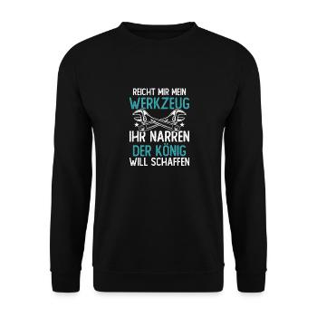 Kältetechniker Klimatechniker - Unisex Pullover - Schwarz - Vorne - Alina (178cm) & Michal (187cm)