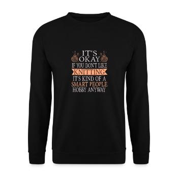 Tricot drôle - Sweat-shirt Unisexe - noir - Devant - Alina (178cm) & Michal (187cm)