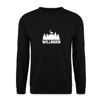 Willingen - Unisex Pullover - Schwarz - Vorne - Alina (178cm) & Michal (187cm)