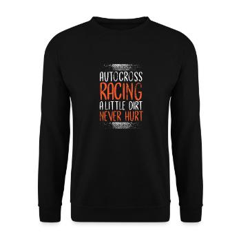 Autocross Rennen Racing Motorsport - Unisex Pullover - Schwarz - Vorne - Alina (178cm) & Michal (187cm)
