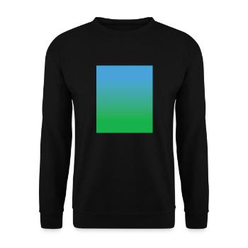 BLUE GREEN COLORS COLOR GRADIENT COLOR PALETTE - Unisex Sweatshirt - black - Front - Alina (178cm) & Michal (187cm)