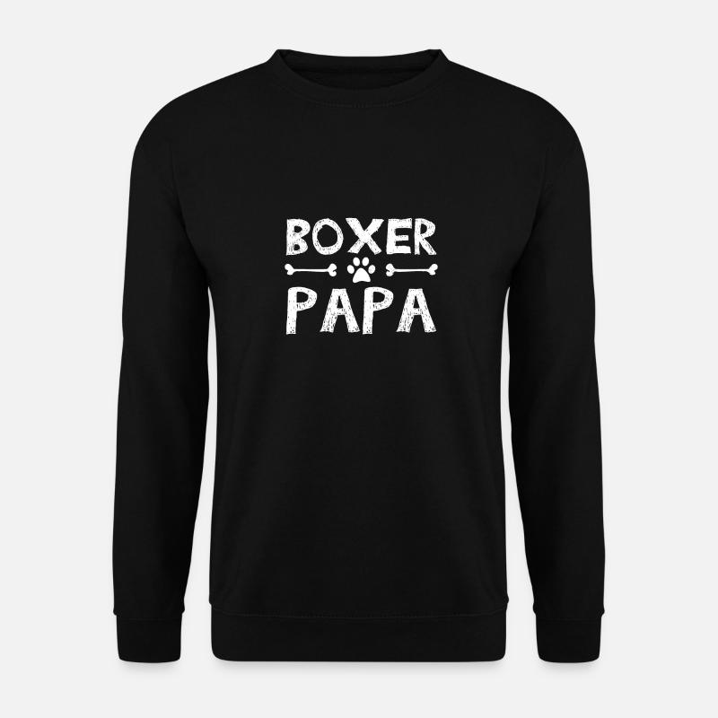 German Boxer Papa - Unisex Sweatshirt - black