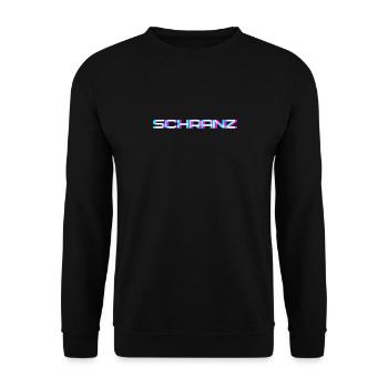 Schranz Techno Rave Festival Synth Party - Unisex Pullover - Schwarz - Vorne - Alina (178cm) & Michal (187cm)