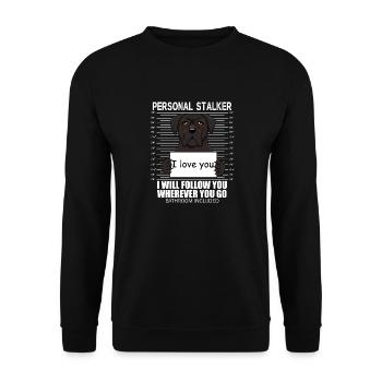 Drôle de perséker personnel - Super Cane Corso - Sweat-shirt Unisexe - noir - Devant - Alina (178cm) & Michal (187cm)