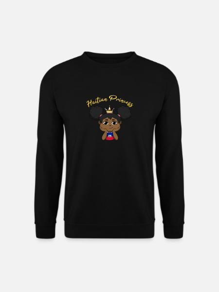 Haiti haitien drapeau enfant princesse I cadeau - Sweat-shirt Unisexe - noir