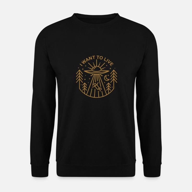I Want To Leave - Unisex Pullover - Schwarz
