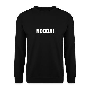 Nodda! Siegerland Siegen Wittgenstein Geschenk - Unisex Pullover - Schwarz - Vorne - Alina (178cm) & Michal (187cm)